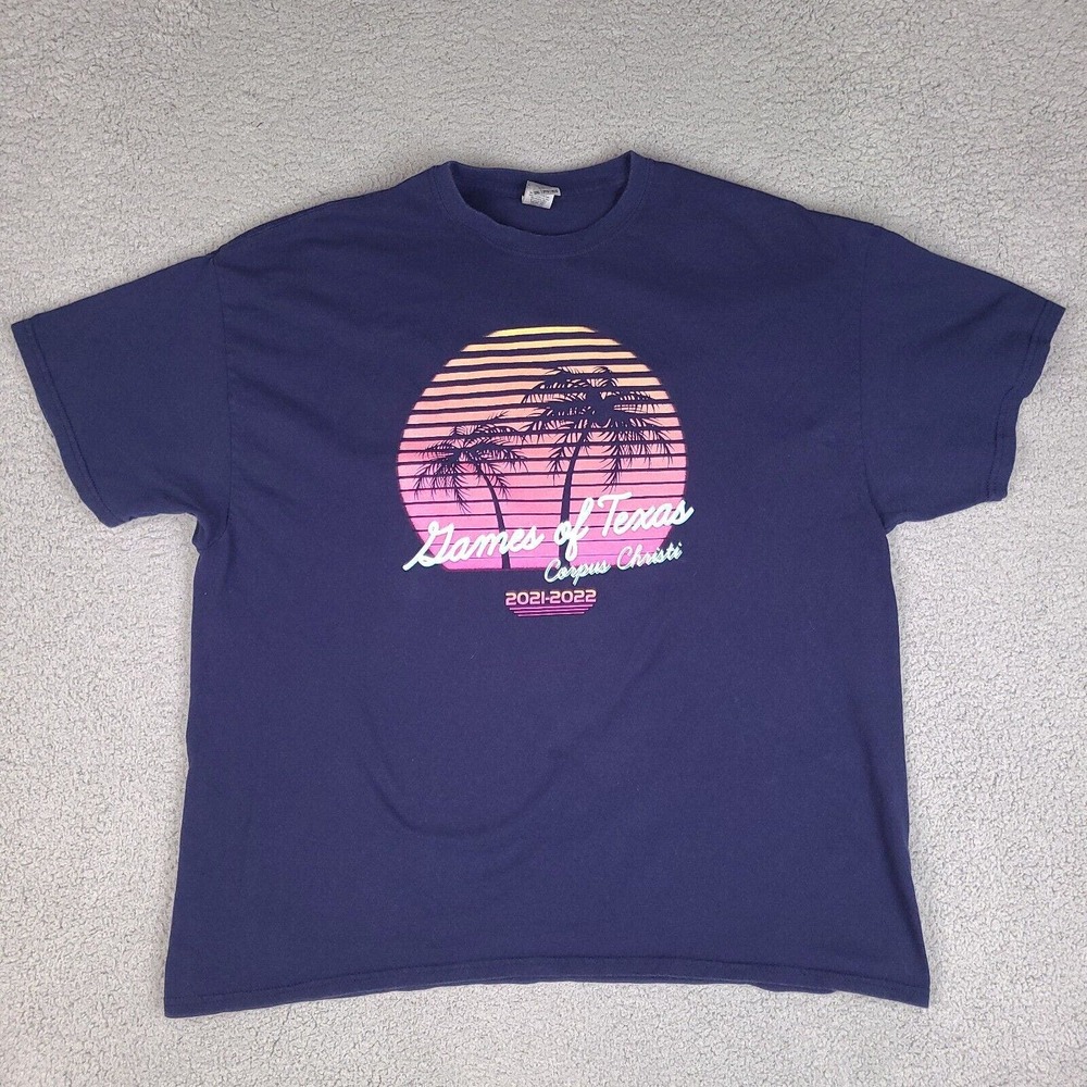 Games Of Texas T-Shirt Adult XXL Blue Corpus Christi 2021-2022β